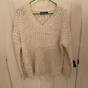 Cream Knit Sweater for Women